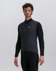 Santini Pure 4W Men's Thermal Long Sleeve Jersey - Black