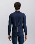 Santini Pure 4W Men's Thermal Long Sleeve Jersey - Nautica Blue