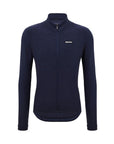 Santini Pure 4W Men's Thermal Long Sleeve Jersey - Nautica Blue