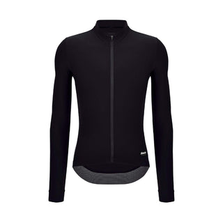 Santini SMS RTR Winter Fleece Unisex Long Sleeve Jersey - Black