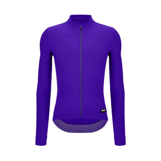 Santini SMS RTR Winter Fleece Unisex Long Sleeve Jersey - Purple