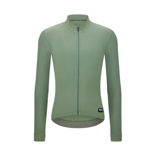 Santini SMS RTR Winter Fleece Unisex Long Sleeve Jersey - Sage Green