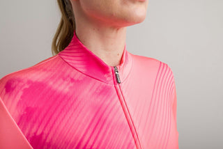 Santini Pure Dye 4W Women's Thermal Long Sleeve Jersey - Granatina Pink