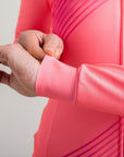 Santini Pure Dye 4W Women's Thermal Long Sleeve Jersey - Granatina Pink
