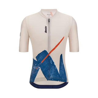 Santini SMS Note Men’s Short Sleeve Jersey - Beige