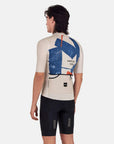 Santini SMS Note Men’s Short Sleeve Jersey - Beige