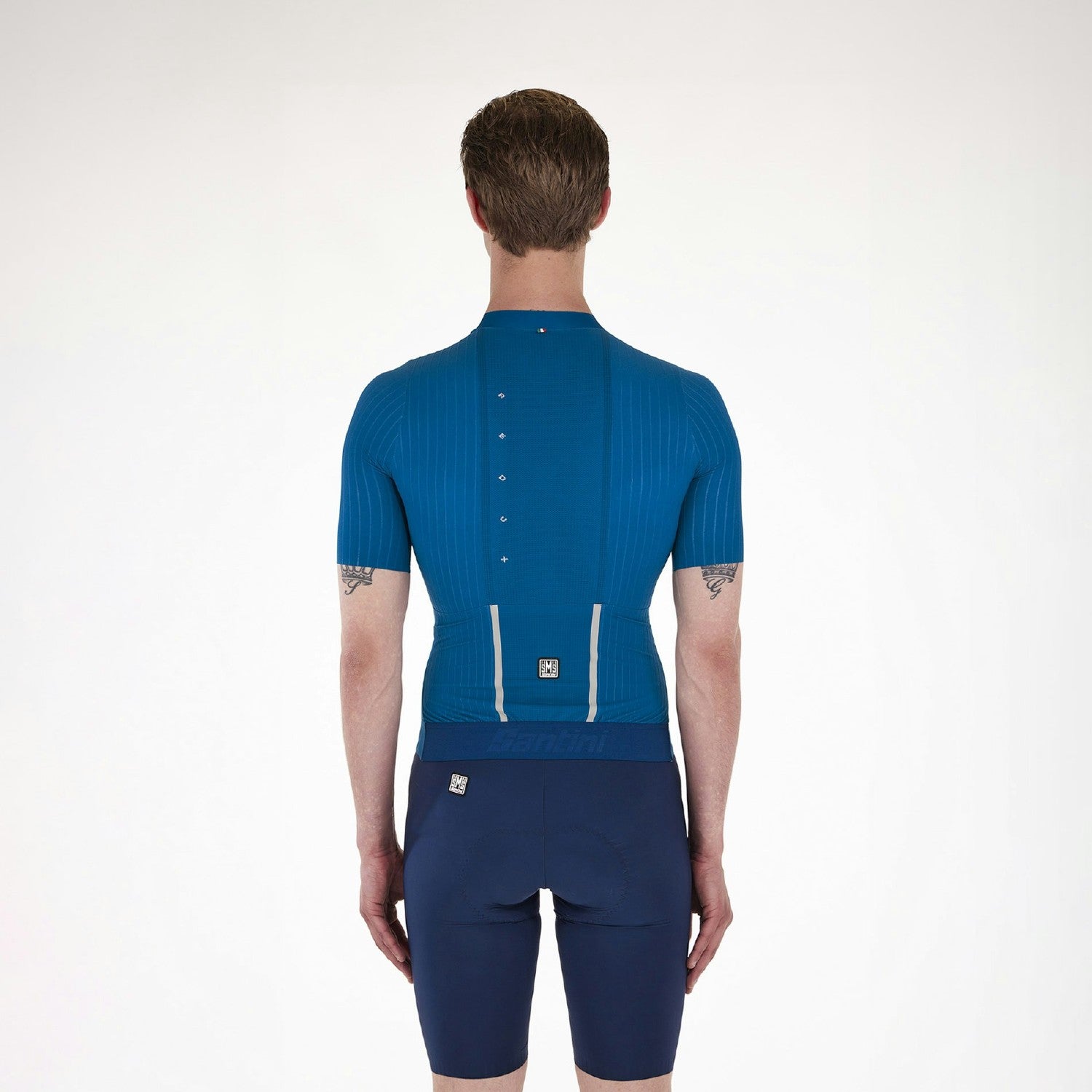 Santini Redux Speed Short Sleeve Jersey - Blue
