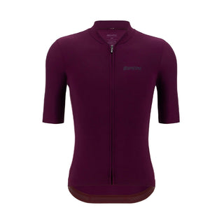 Santini Sensation Short Sleeve Summer Jersey - Burgundy