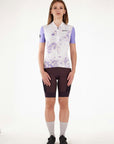Santini Marble Terranova Women's Shorts Sleeve Jersey - Lilac