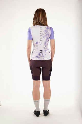 Santini Marble Terranova Women's Shorts Sleeve Jersey - Lilac