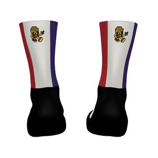 Santini TDF Grand Depart Lille Stage Socks - Print