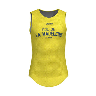 Santini TDF Col De La Madeleine Stage Baselayer - Yellow