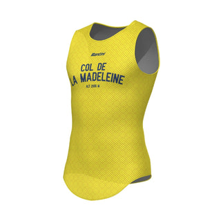 Santini TDF Col De La Madeleine Stage Baselayer - Yellow