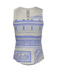 Santini TDF Arc De Triomphe Stage Baselayer - White/Blue