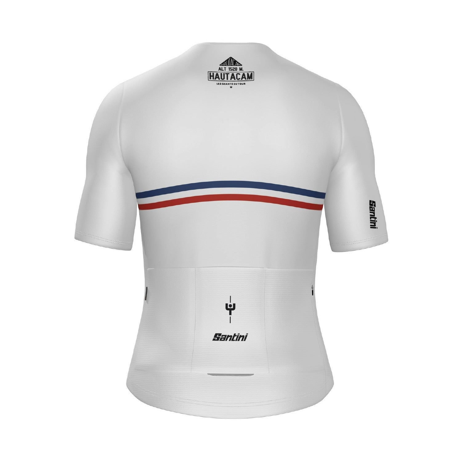 Santini TDF Hautacam Stage Short Sleeve Jersey - White