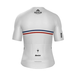 Santini TDF Hautacam Stage Short Sleeve Jersey - White