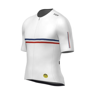 Santini TDF Hautacam Stage Short Sleeve Jersey - White