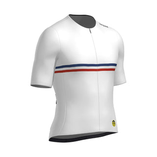 Santini TDF Hautacam Stage Short Sleeve Jersey - White