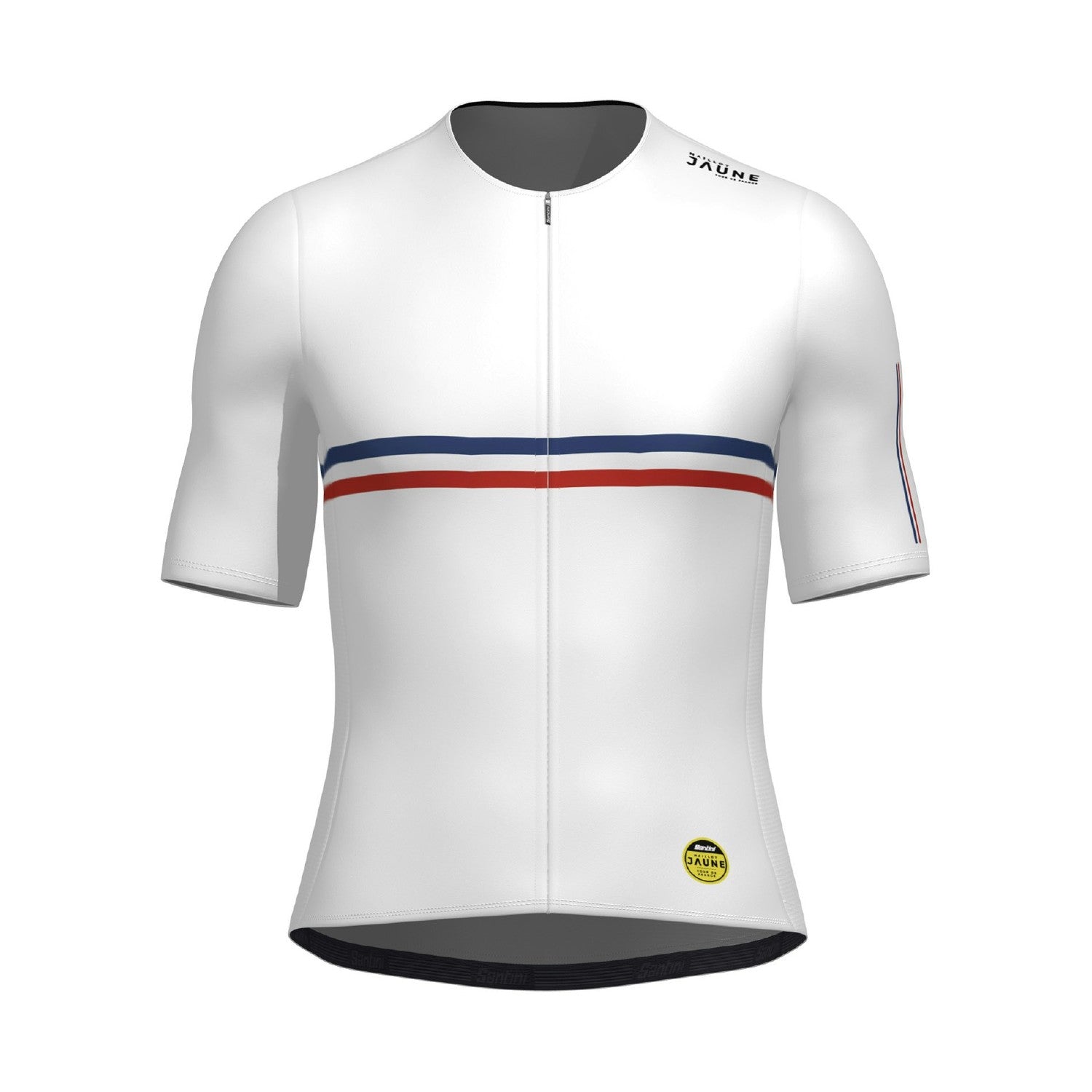 Santini TDF Hautacam Stage Short Sleeve Jersey - White