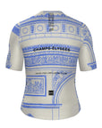 Santini TDF Arc De Triomphe Stage Short Sleeve Jersey - White/Blue