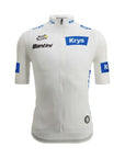 Santini Tour De France Young Rider Leaders Short Sleeve Jersey - White