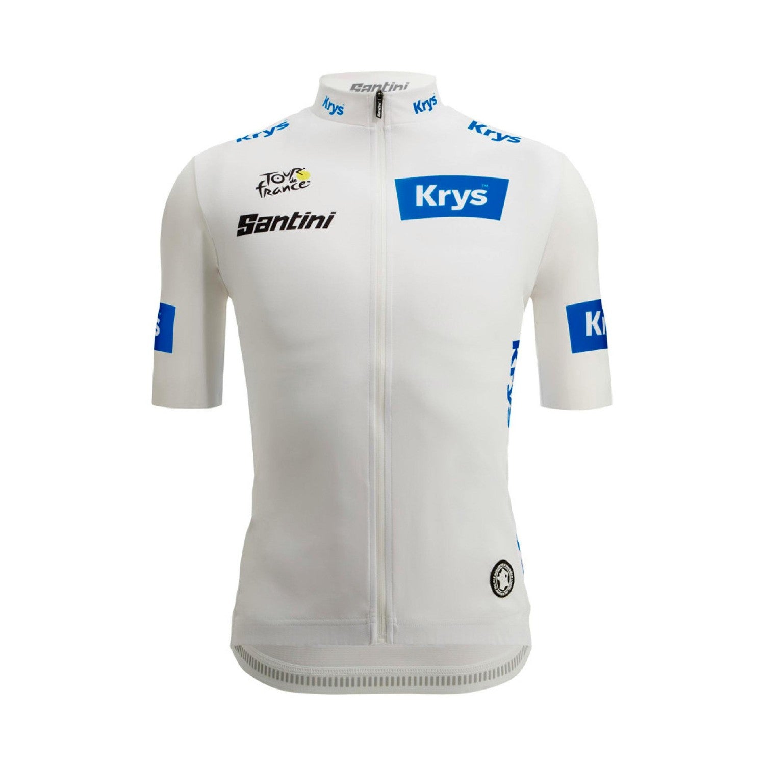 Santini SMS Tour de France 2025 Young Rider Leaders Short Sleeve Jersey - White