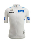 Santini SMS Tour de France 2025 Young Rider Leaders Short Sleeve Jersey - White