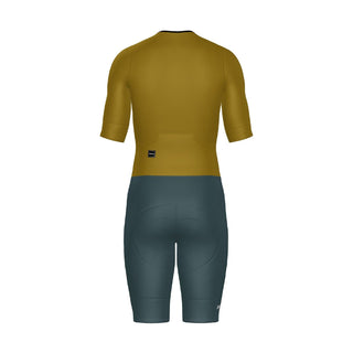 Santini SMS Leaf 26 Men’s Short Sleeve Trisuit - Ochre