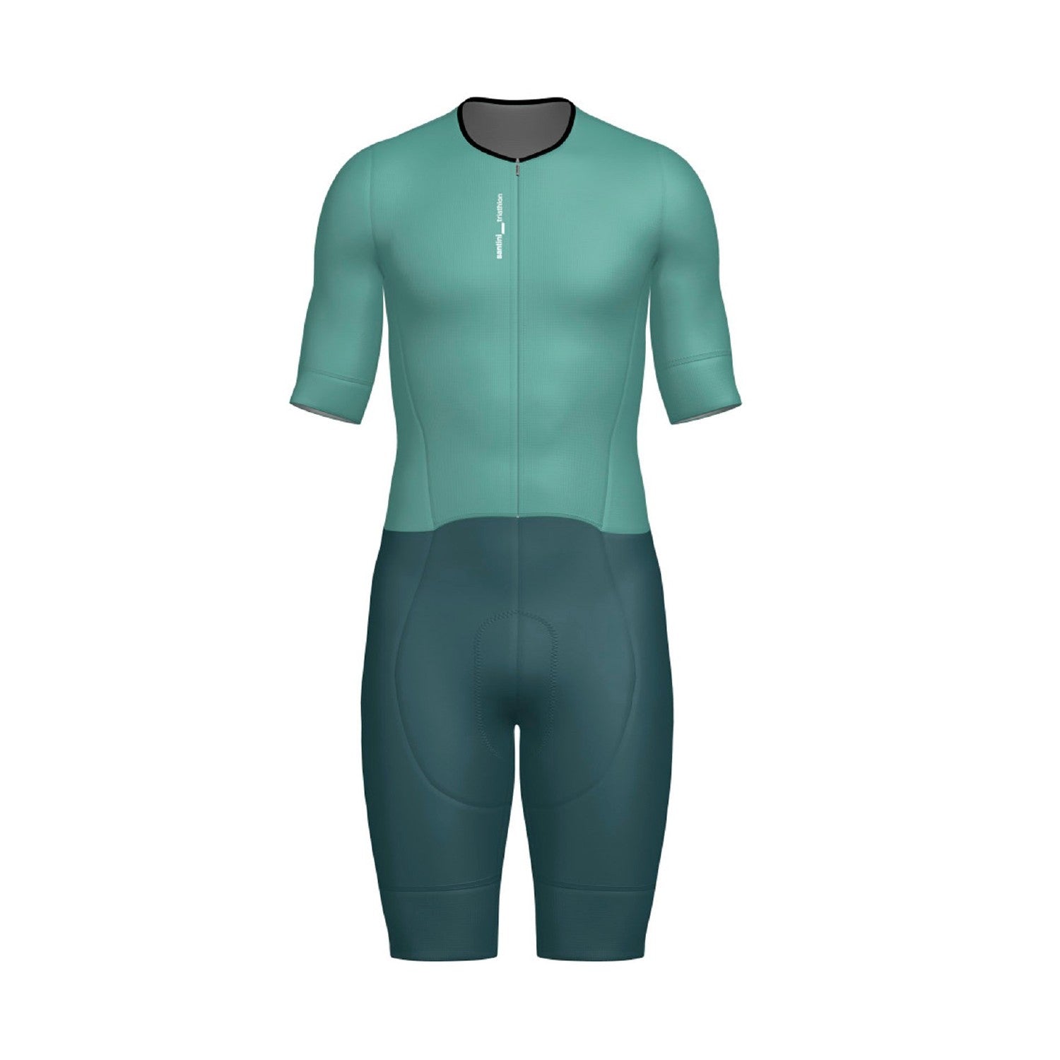 Santini SMS Leaf 26 Women’s Short Sleeve Trisuit - Aqua