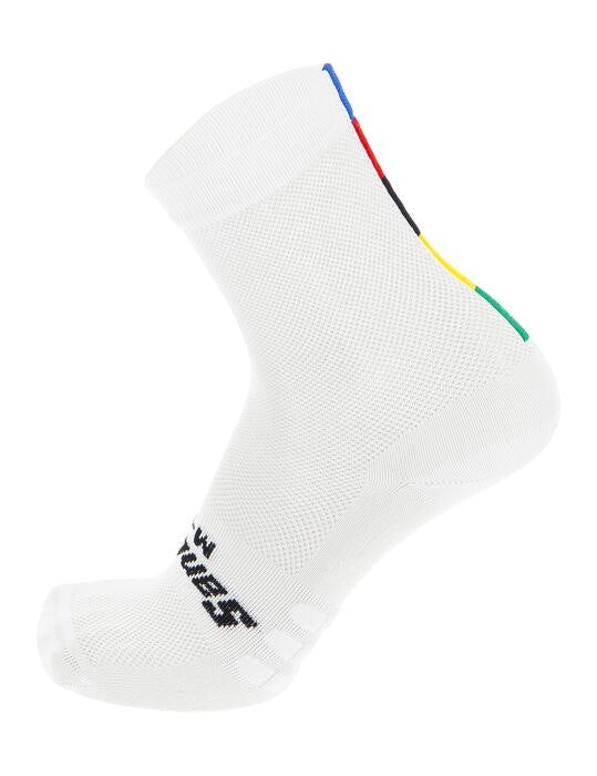 Santini UCI Official W/C High Profile Socks - White