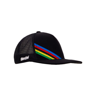 Santini SMS UCI World Champion Trucker Hat - Black