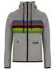 Santini UCI Official Rainbow Stripes Hoodie - Grey