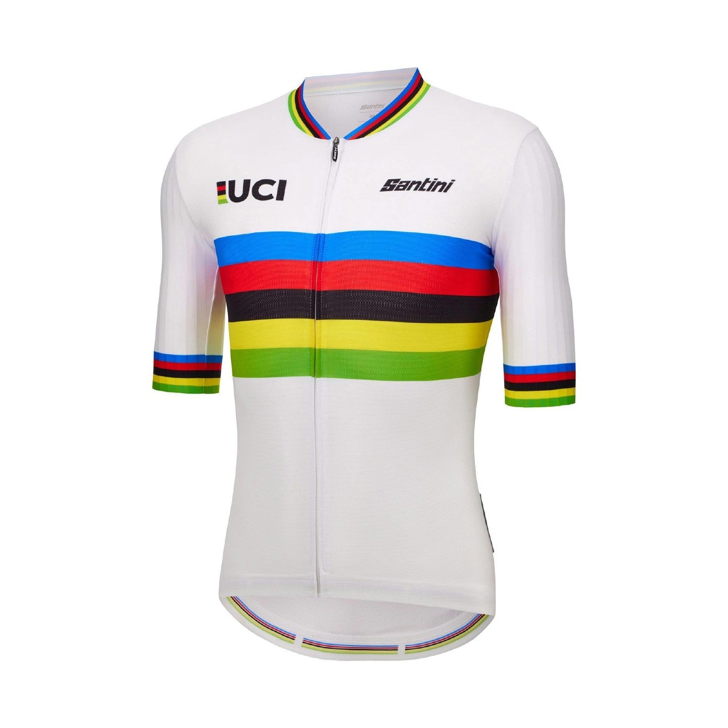 Santini SMS UCI World Champion Short Sleeve Jersey - World Champion