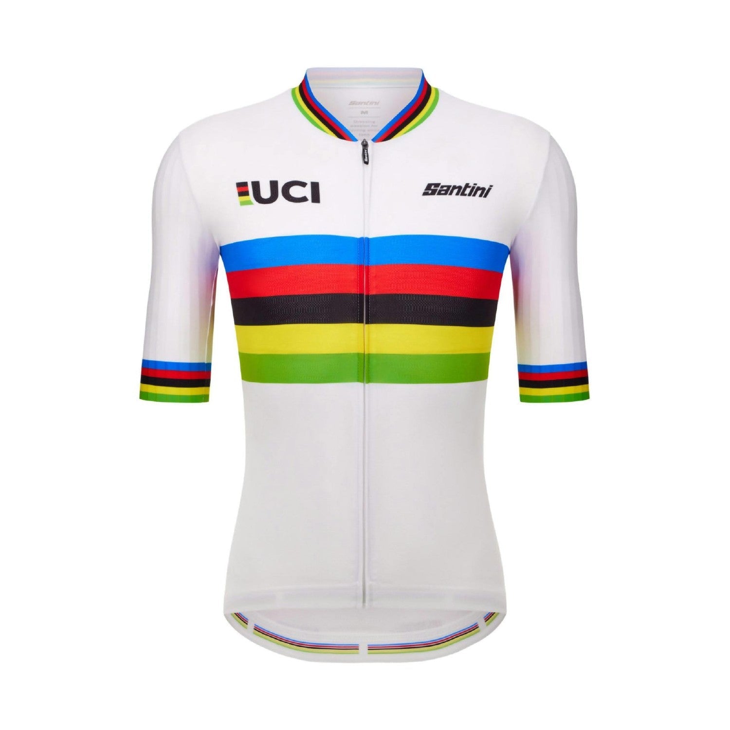 Santini SMS UCI World Champion Short Sleeve Jersey - World Champion