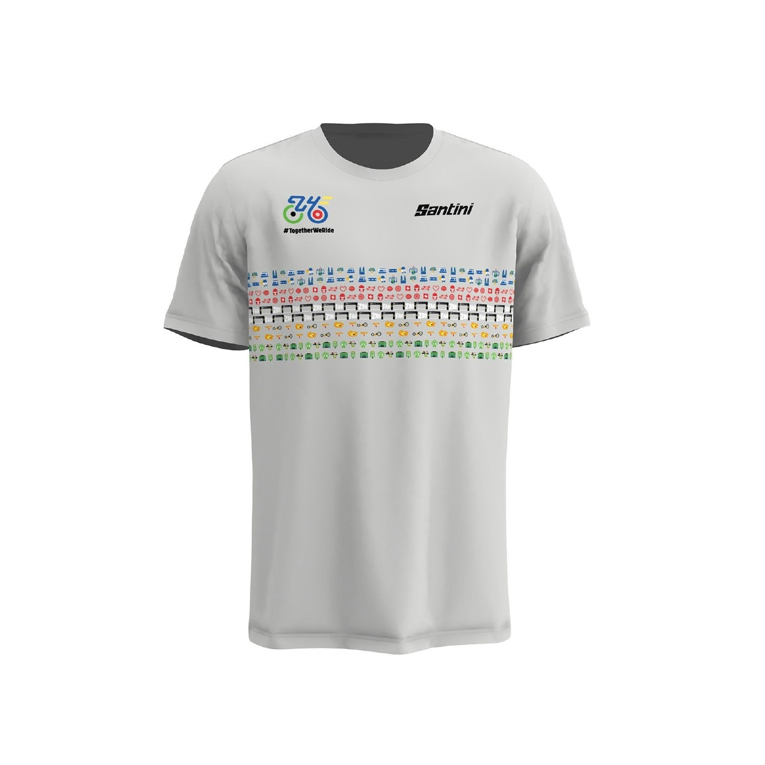 Santini Zurich Word Championships Short Sleeve T-Shirt - Cappuccino