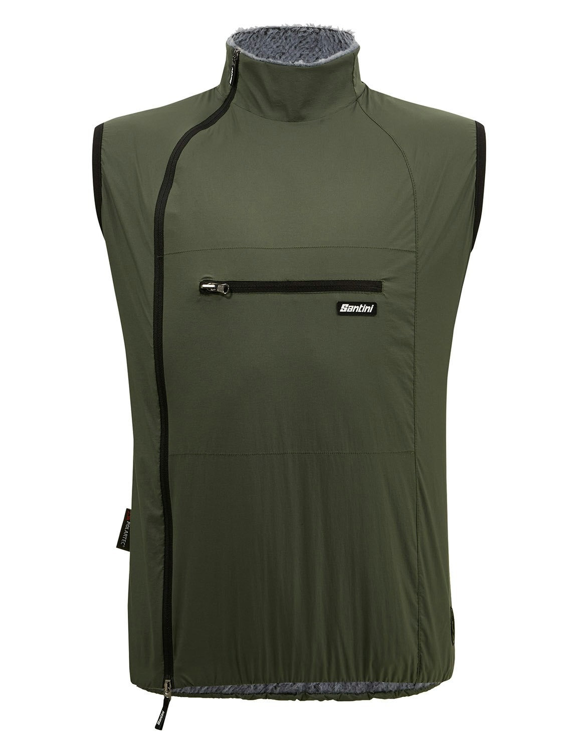 Santini Alpha Pack Gravel Sleeveless Vest - Military
