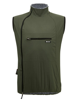 Santini Alpha Pack Gravel Sleeveless Vest - Military