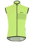 Santini Guard Nimbus Men's Rain Vest - Fluro Green