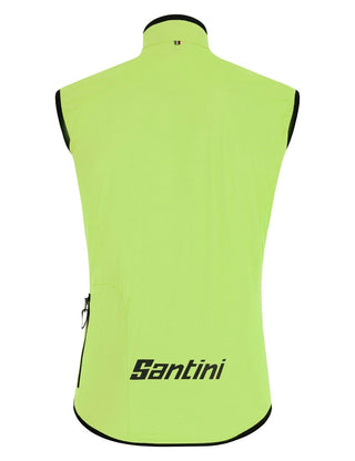 Santini Guard Nimbus Men's Rain Vest - Fluro Green