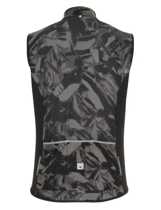 Santini Gravel Men's Windbreaker Vest - Grey Camo