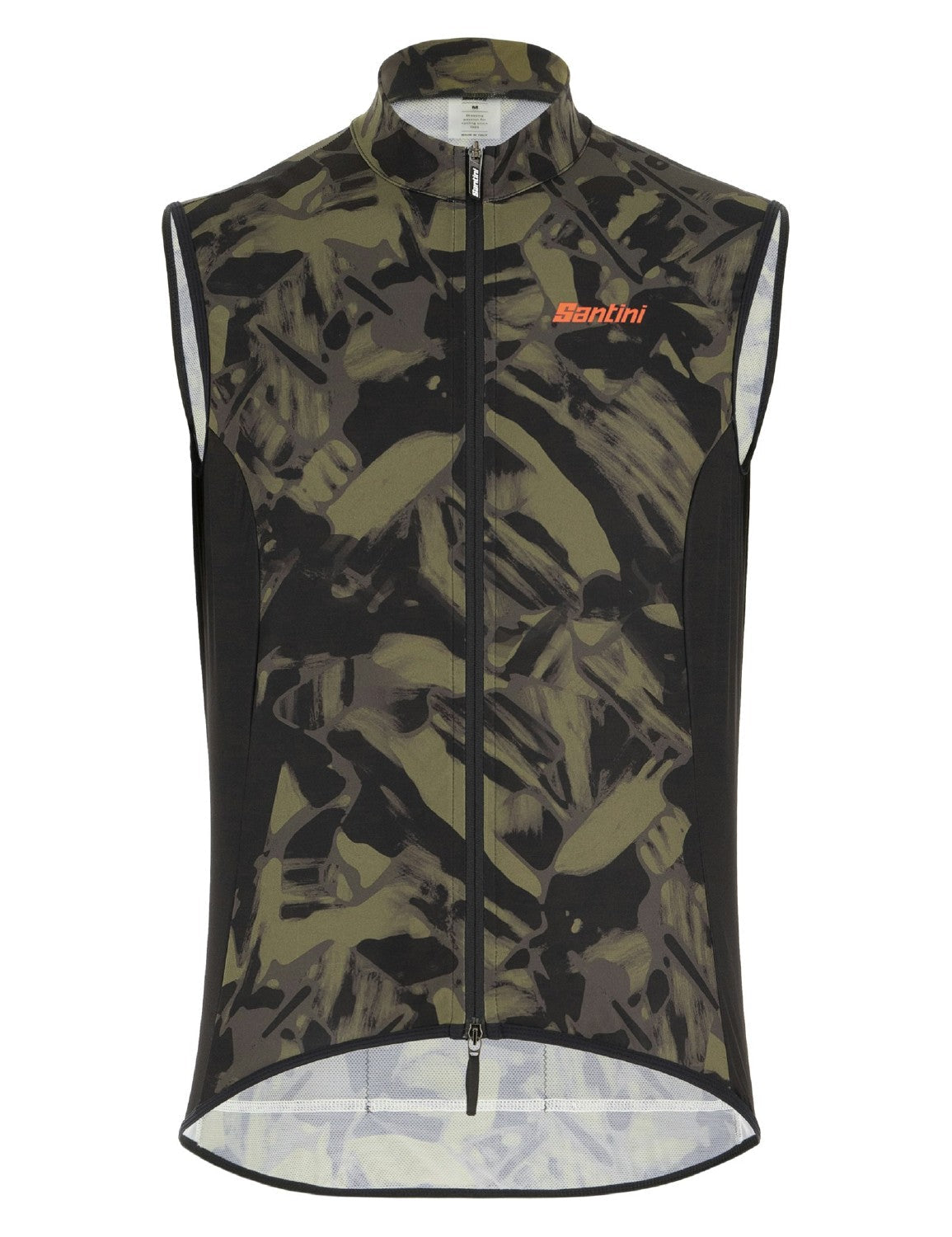 Santini Gravel Men's Windbreaker Vest - Camo Green