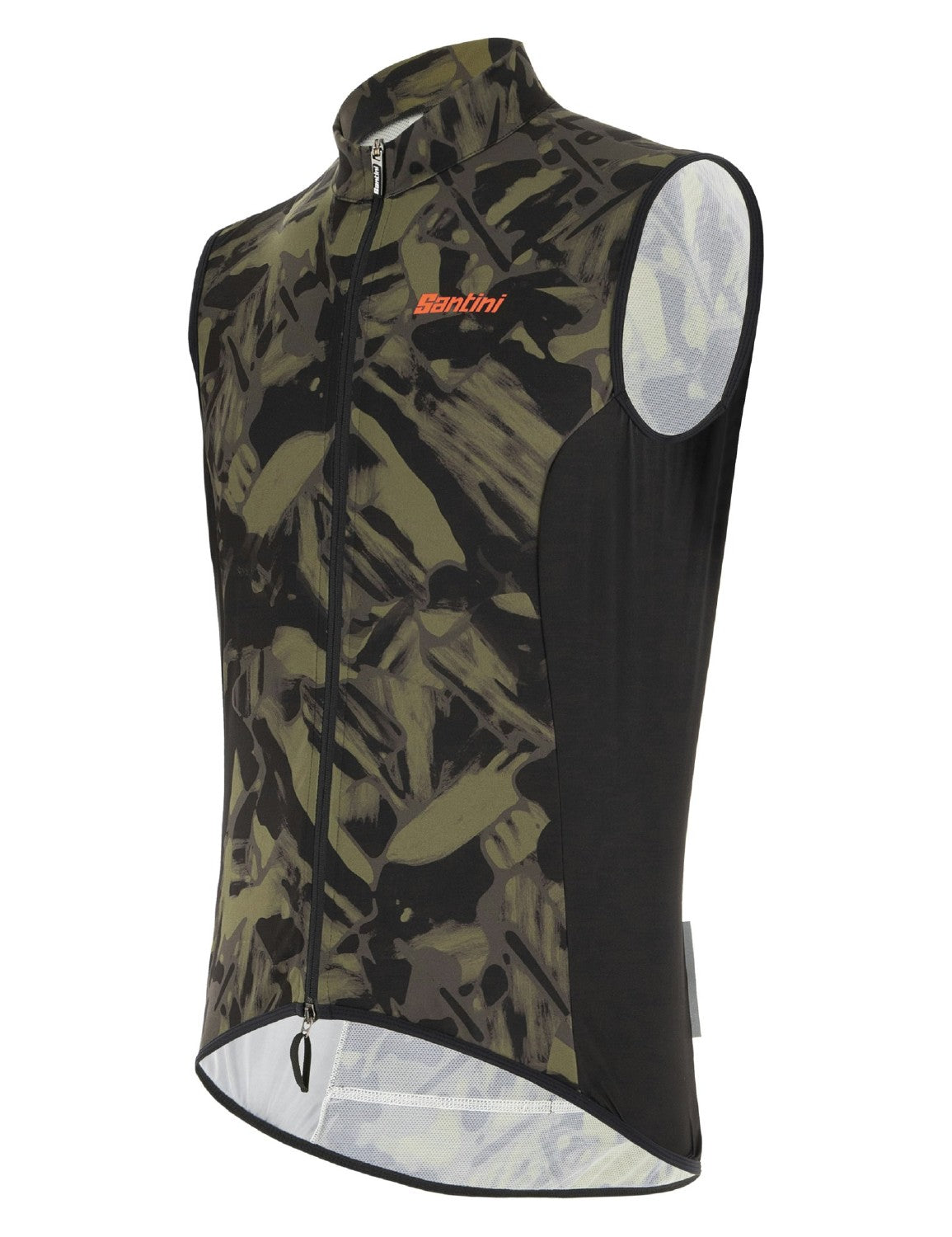 Santini Gravel Men's Windbreaker Vest - Camo Green