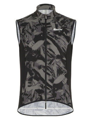 Santini Gravel Men's Windbreaker Vest - Grey Camo