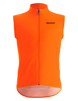 Santini Nebula Mens Wind Vest 3W Fluro Orange