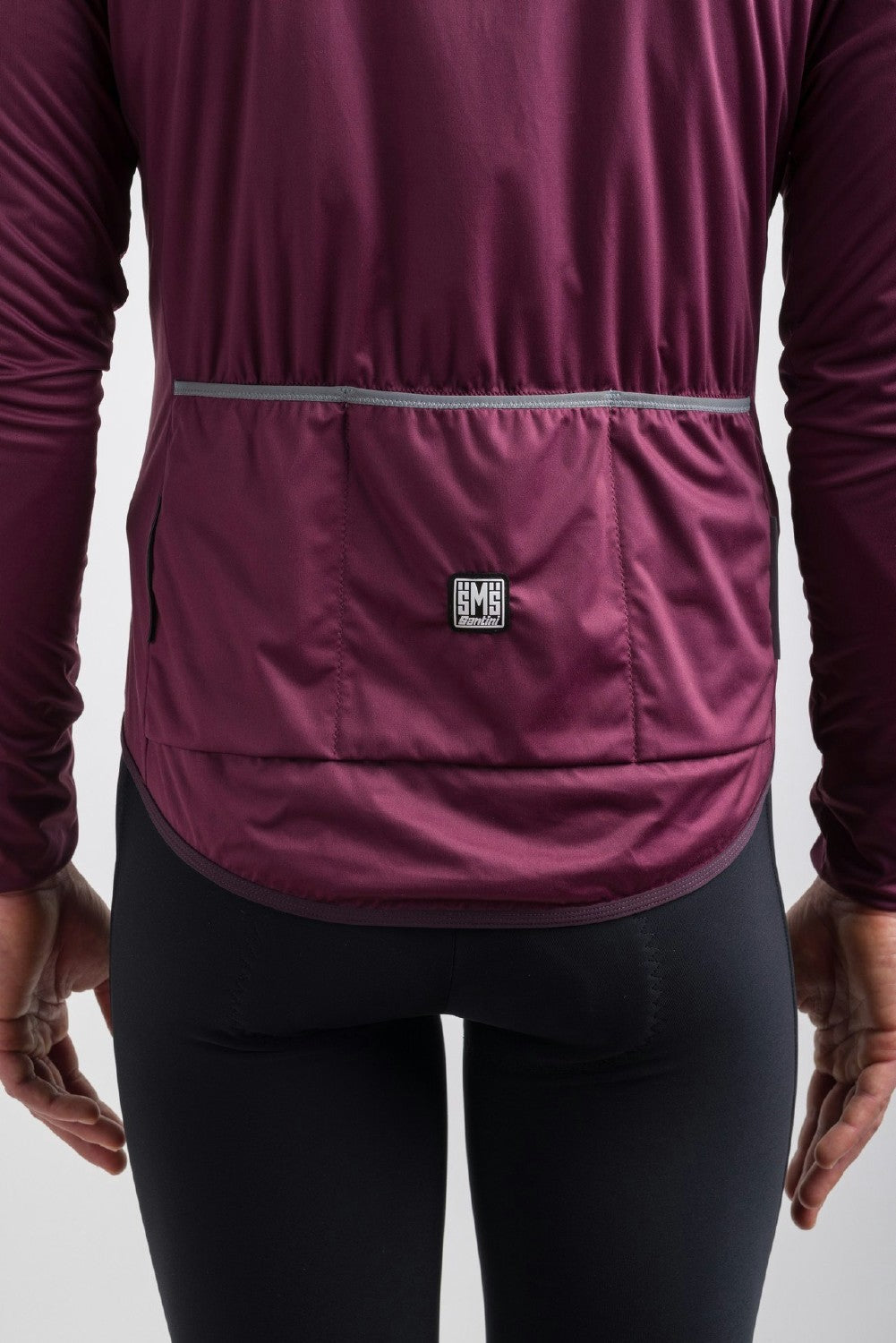Santini Nebula 3W Men's Wind Breaker Jacket - Maroon