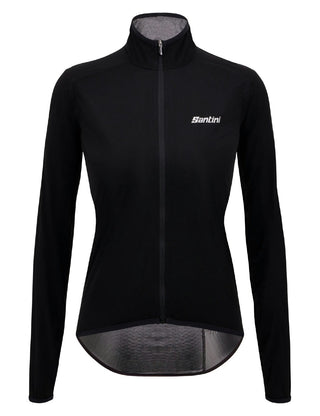 Santini Guard Nimbus Women's Rainproof Packable Jacket - Black