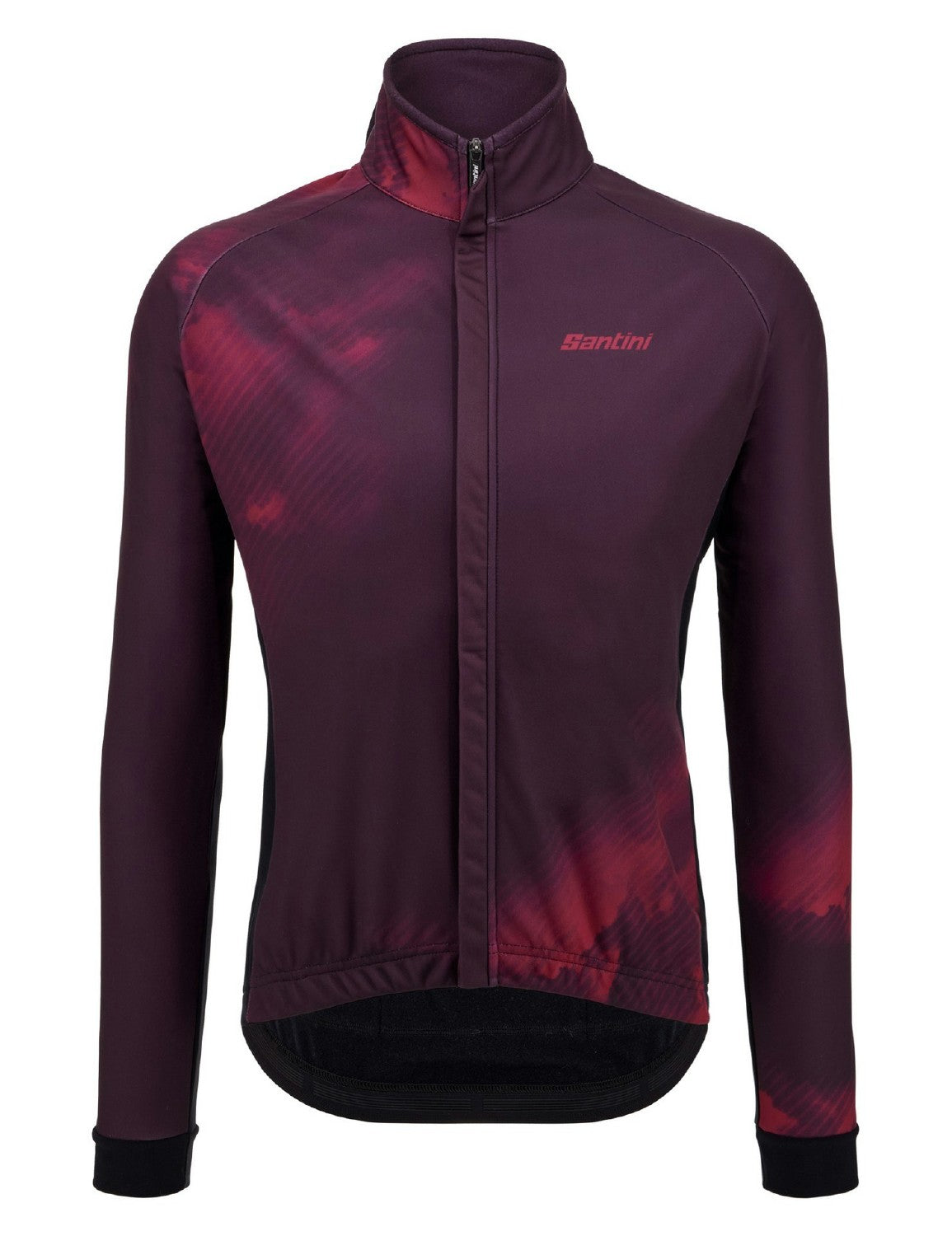 Santini Pure Dye 4W Men's Long Sleeve Jacket - Burgundy