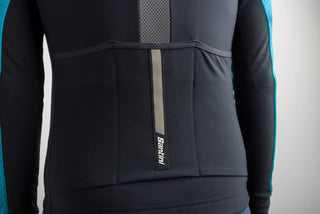 Santini Pure Dye 4W Women's Winter Long Sleeve Jersey - Aqua