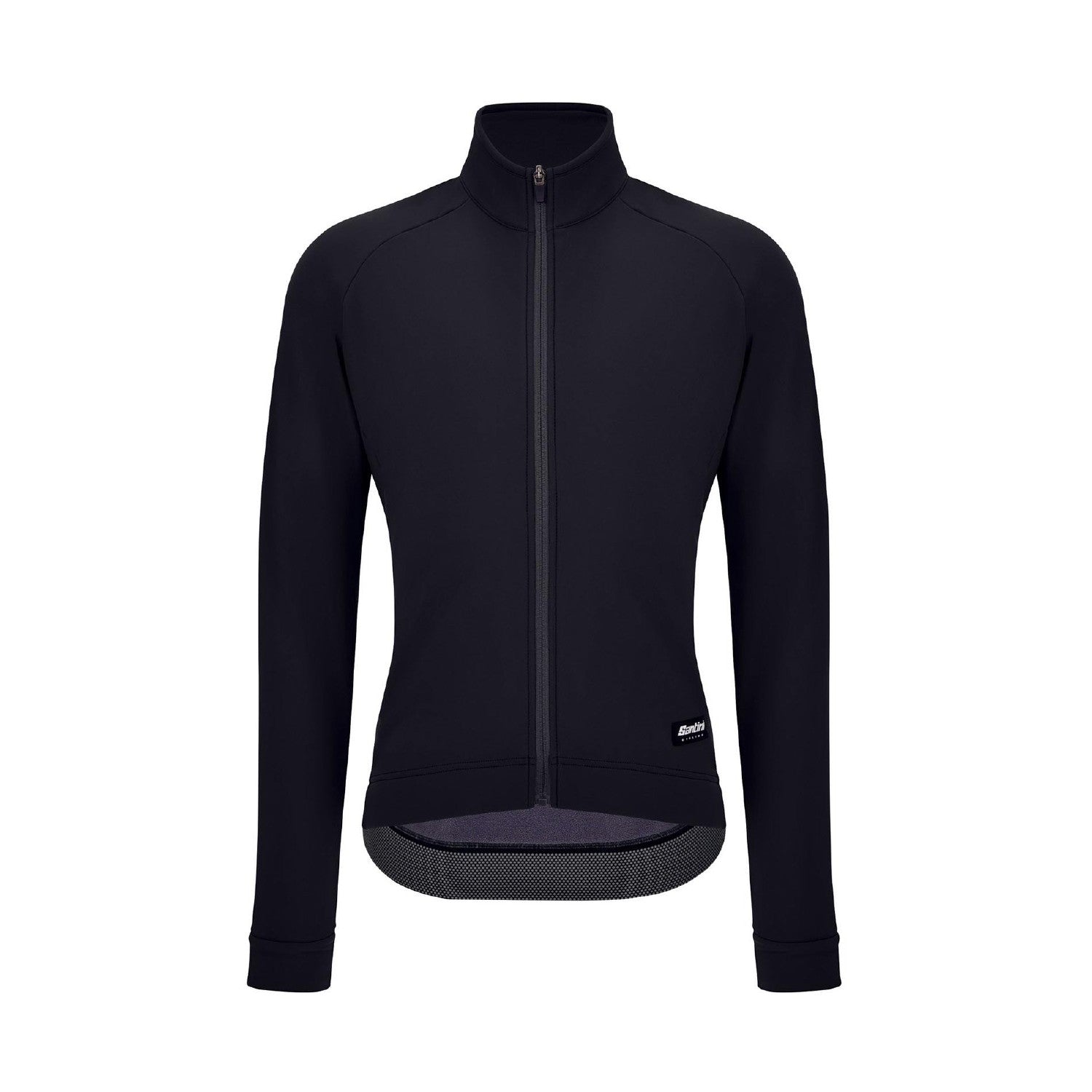 Santini SMS RTR Technical Windproof Winter Fleece Jacket - Black