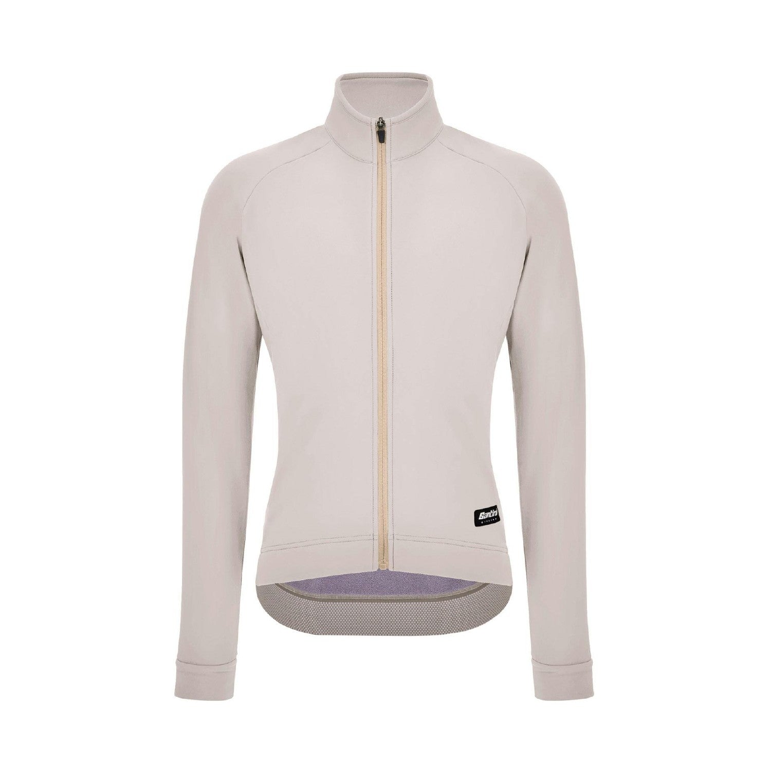 Santini SMS RTR Technical Windproof Winter Fleece Jacket - Cappuccino